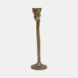 Metal, 15" 2 Taper Candelabra, Gold