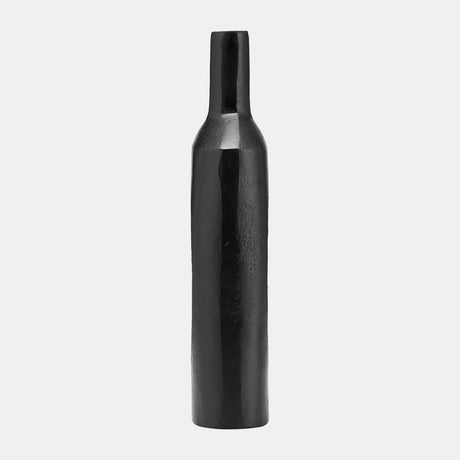 Metal,16"h,tall Modern Open Cut Out Vase,black