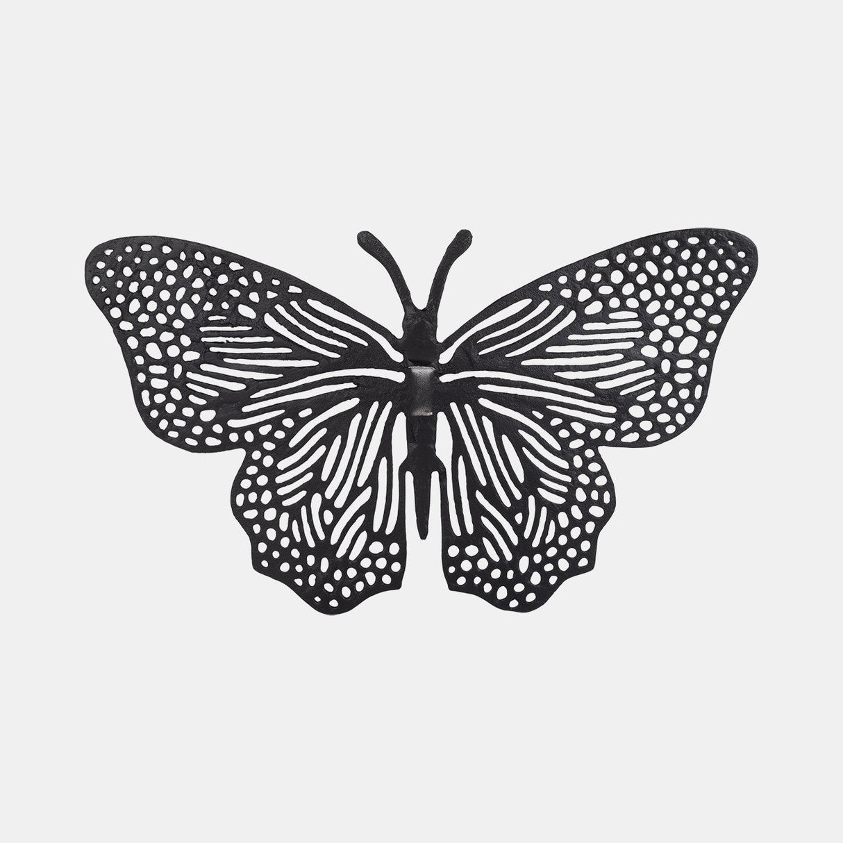 Metal, 16" Wall Butterfly, Black