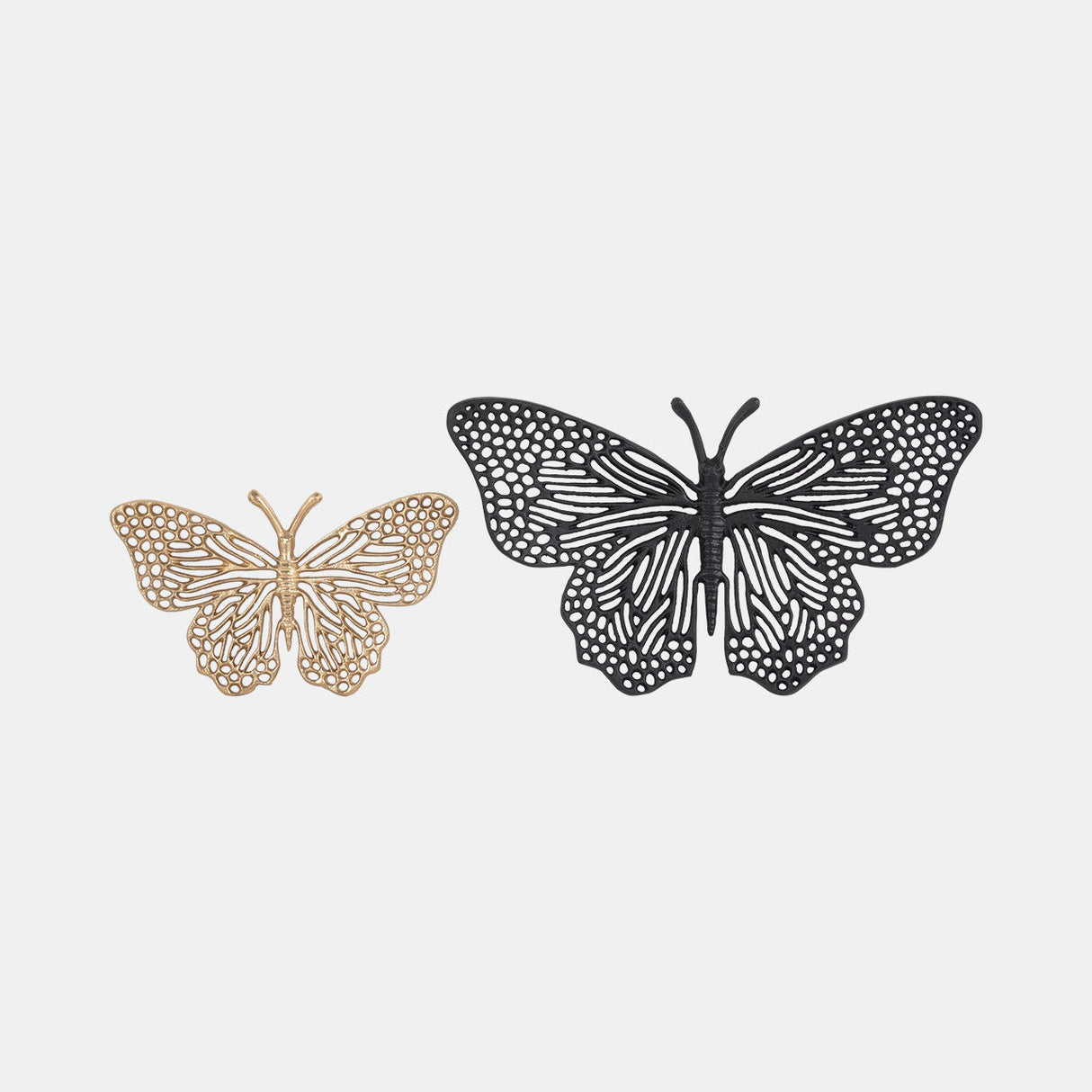 Metal, 16" Wall Butterfly, Black