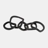 Metal, 17" 5-link Chains, Black