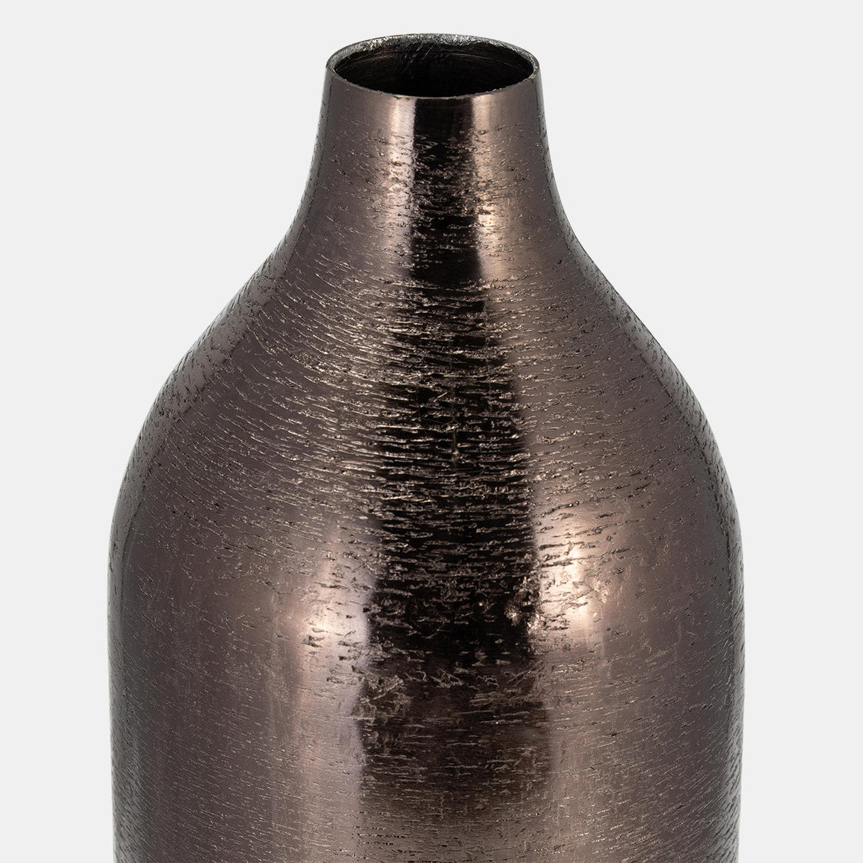 Metal, 18"h Cylinder Vase, Black