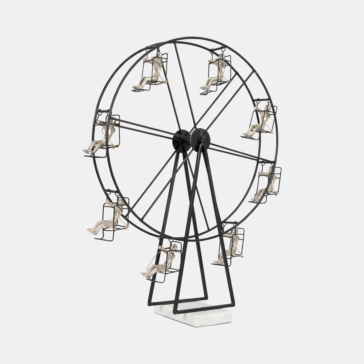 Metal, 23" Ferris Wheel, Black