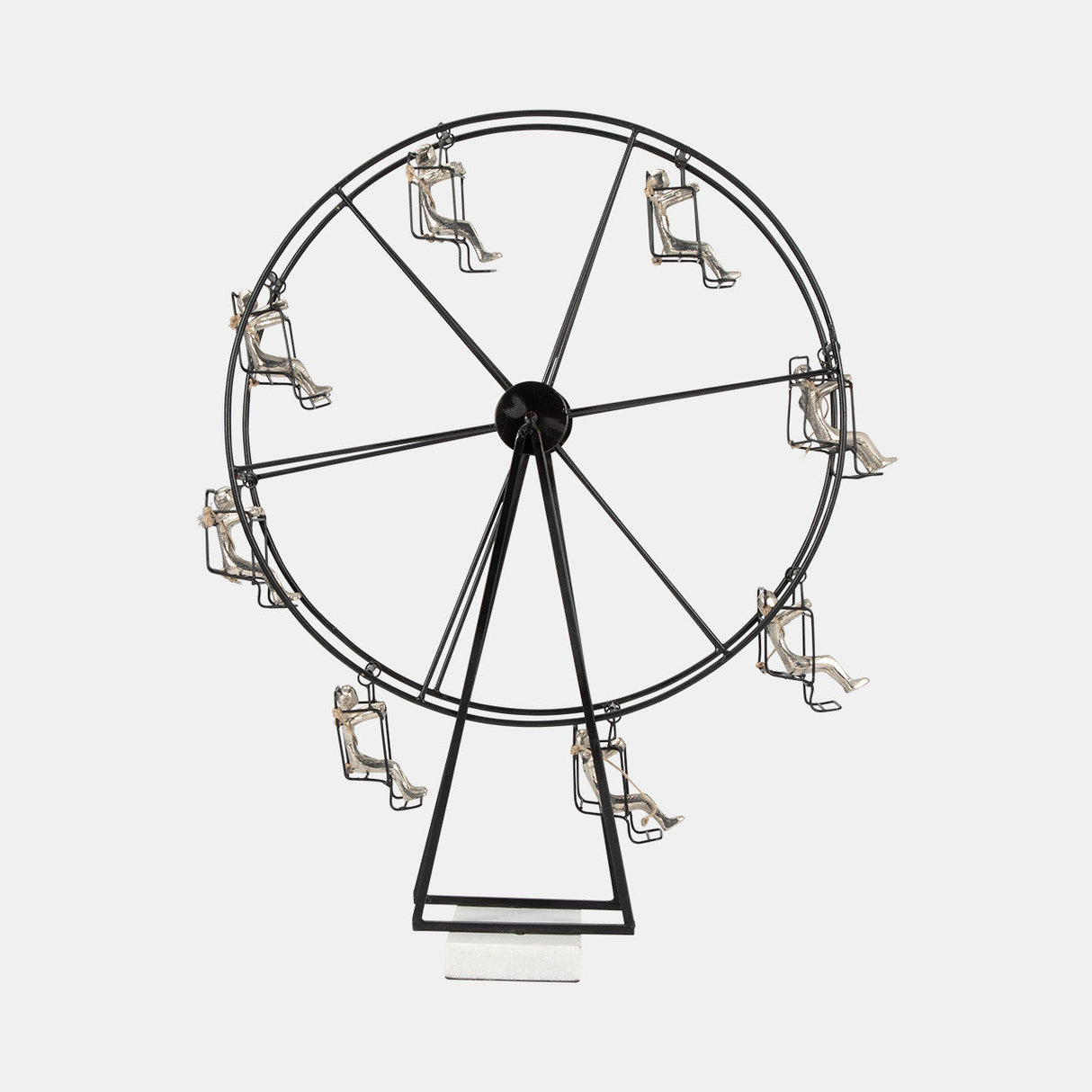 Metal, 23" Ferris Wheel, Black