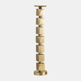 Metal, 24" Stacked Cubes Candleholder, Gold