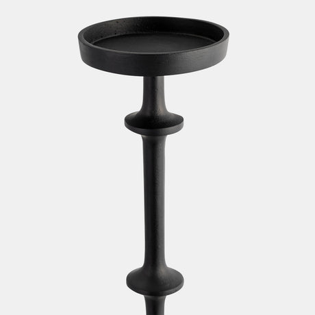 Metal, 29" Abacus Floor Pillar Candleholder, Black