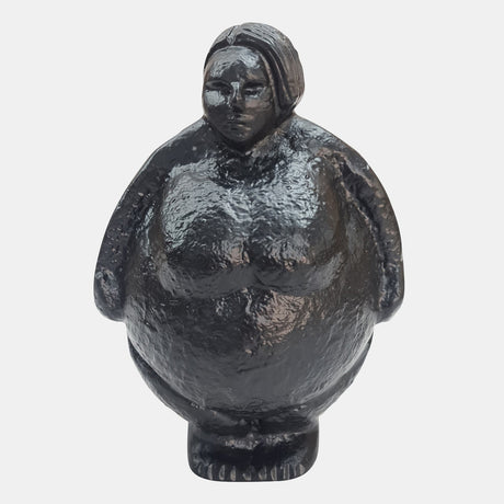 Metal, 5" Full Figured Woman, Black