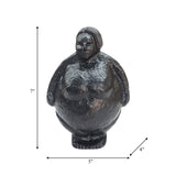 Metal, 5" Full Figured Woman, Black