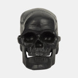 Metal, 6" Skull Decor, Black