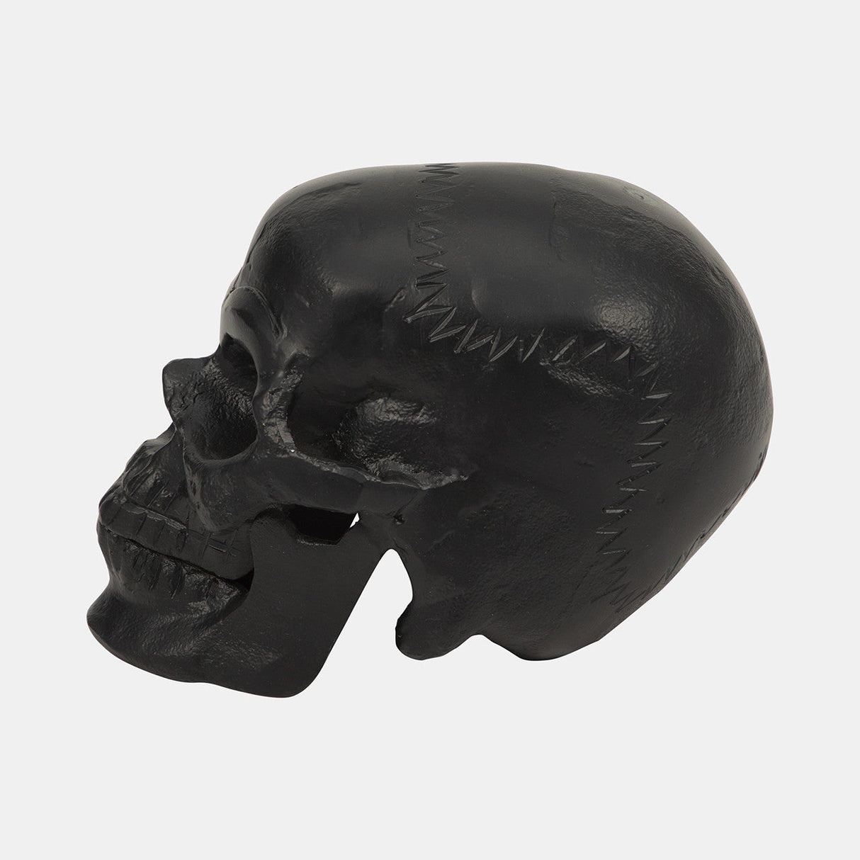 Metal, 6" Skull Decor, Black