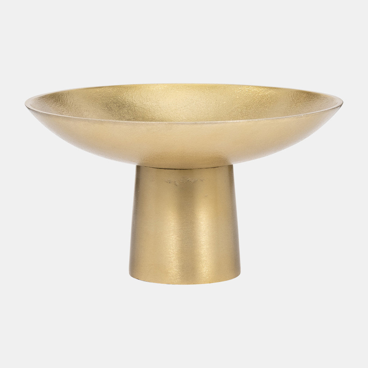 Metal,7" Bowl W/ Stand, Gold