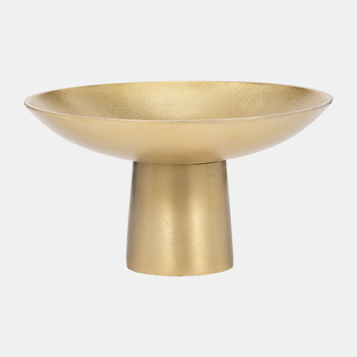 Metal,7" Bowl W/ Stand, Gold