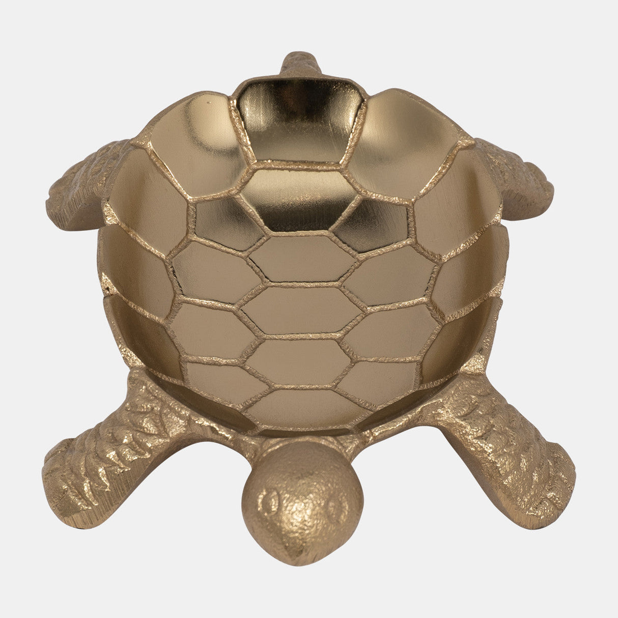 Metal, 7" Turtle Trinket Tray, Gold