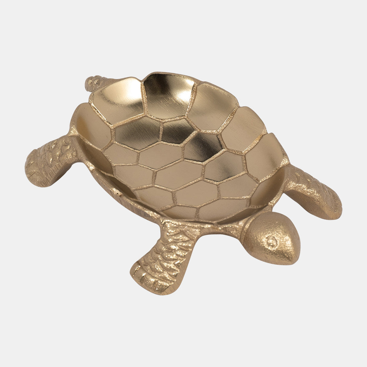 Metal, 7" Turtle Trinket Tray, Gold