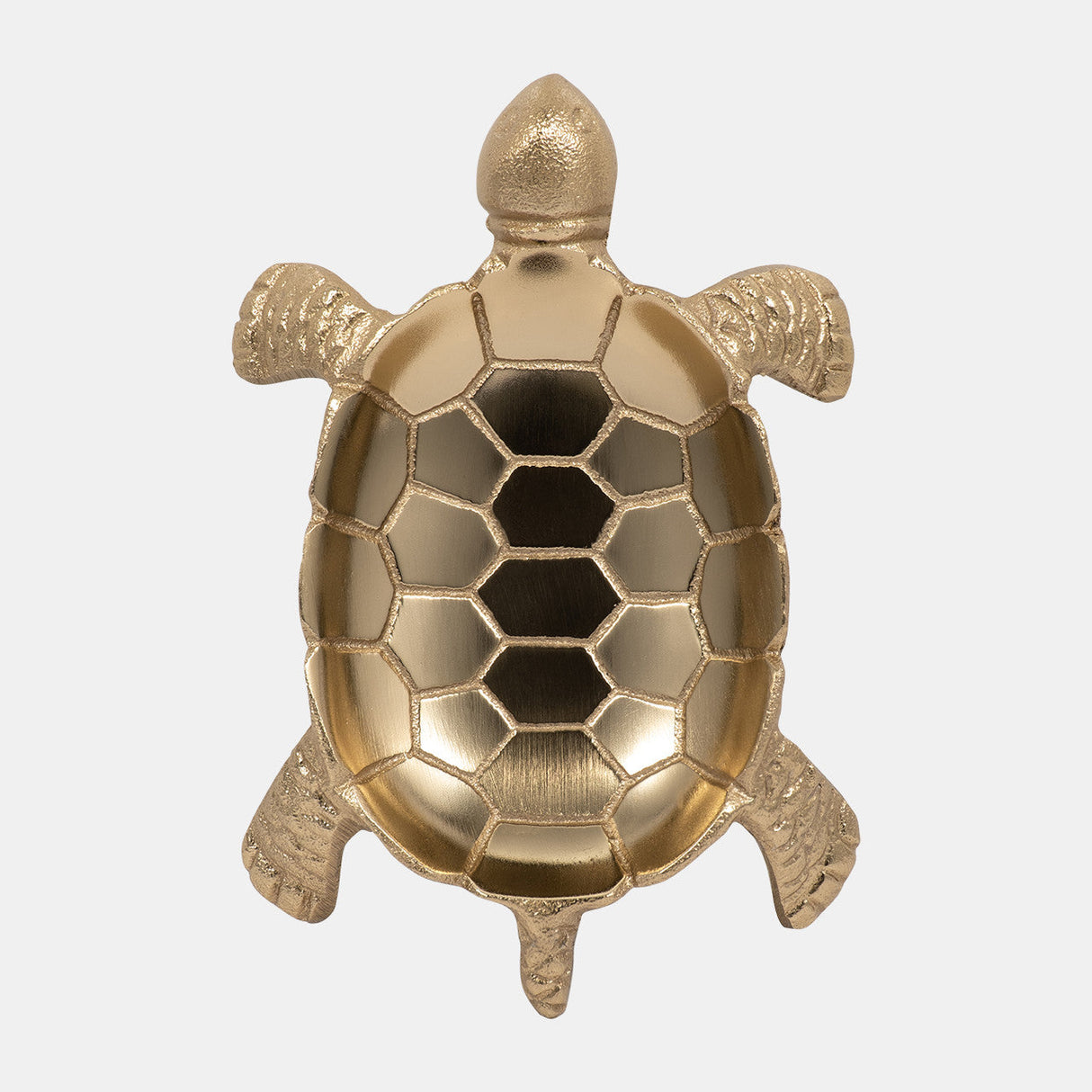 Metal, 7" Turtle Trinket Tray, Gold