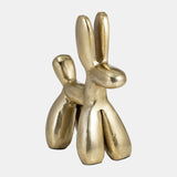 Metal, 8"h Ballon Dog Deco,gold