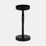 Metal, 8"h Ring Candle Holder, Black