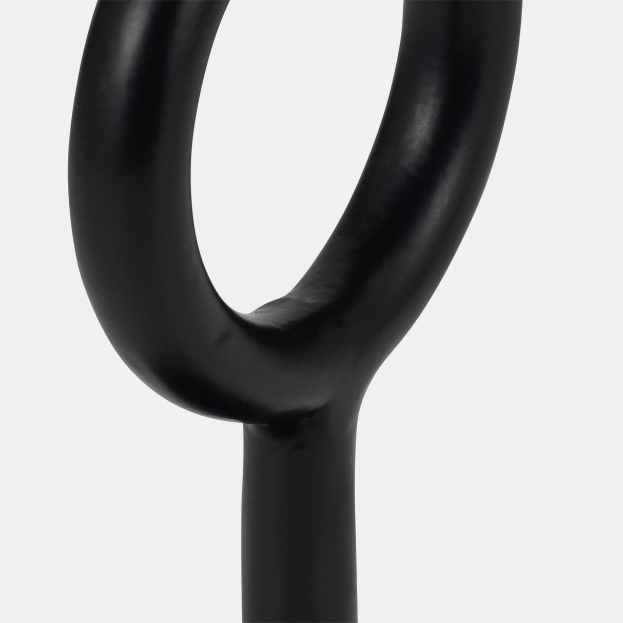 Metal, 8"h Ring Candle Holder, Black