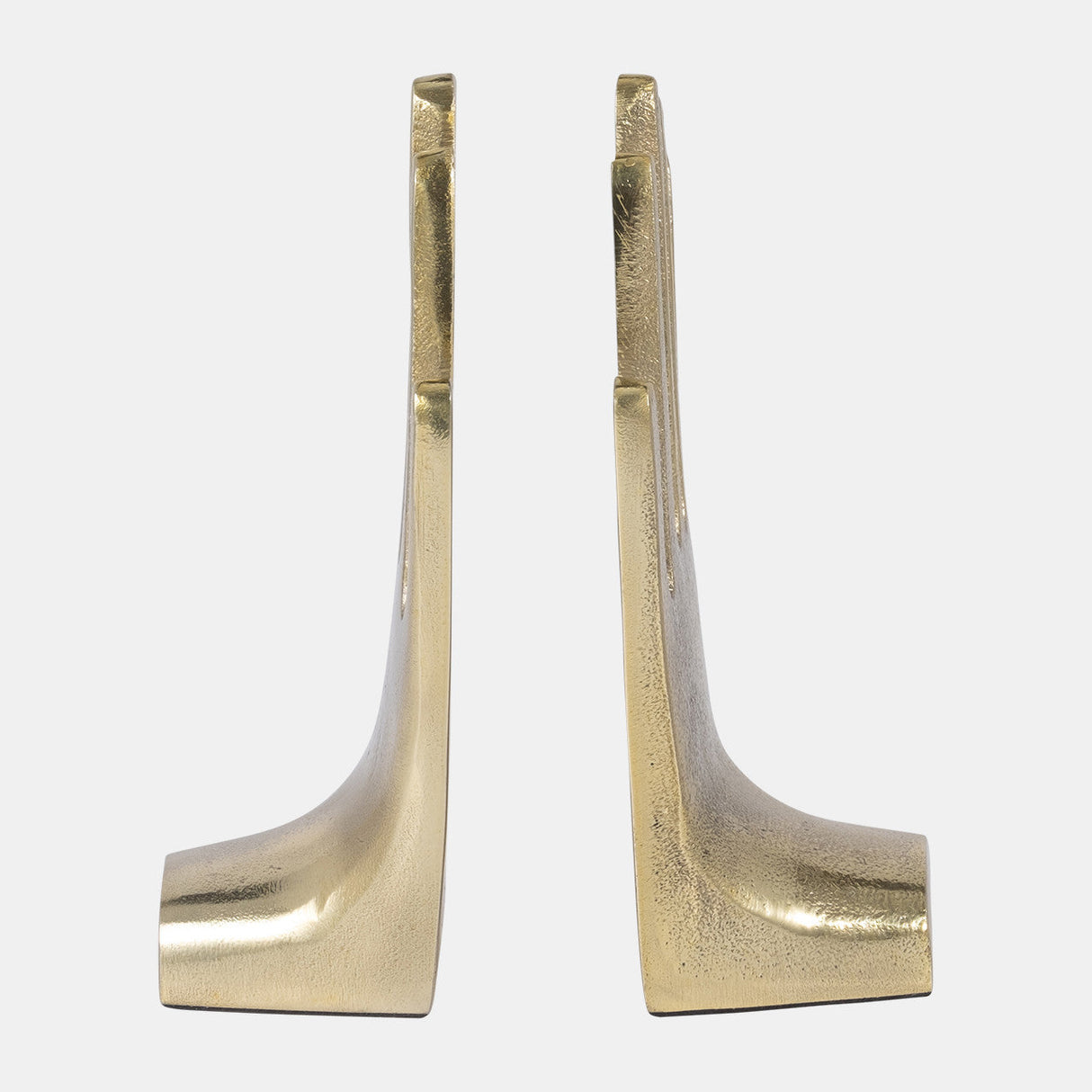 Metal, S/2 7" Hands Bookends, Gold