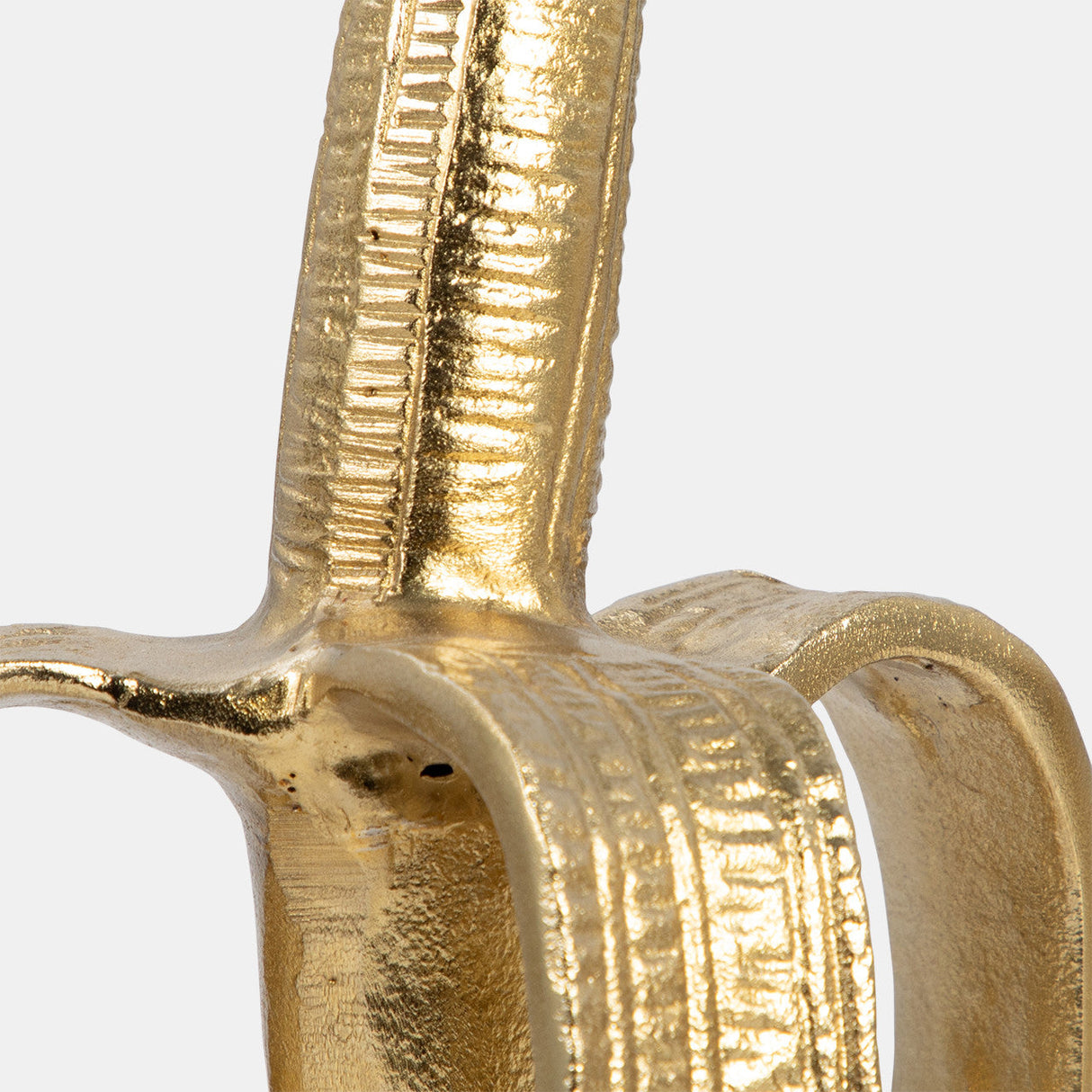 Metal, S/2 9" Banana Bookends, Gold