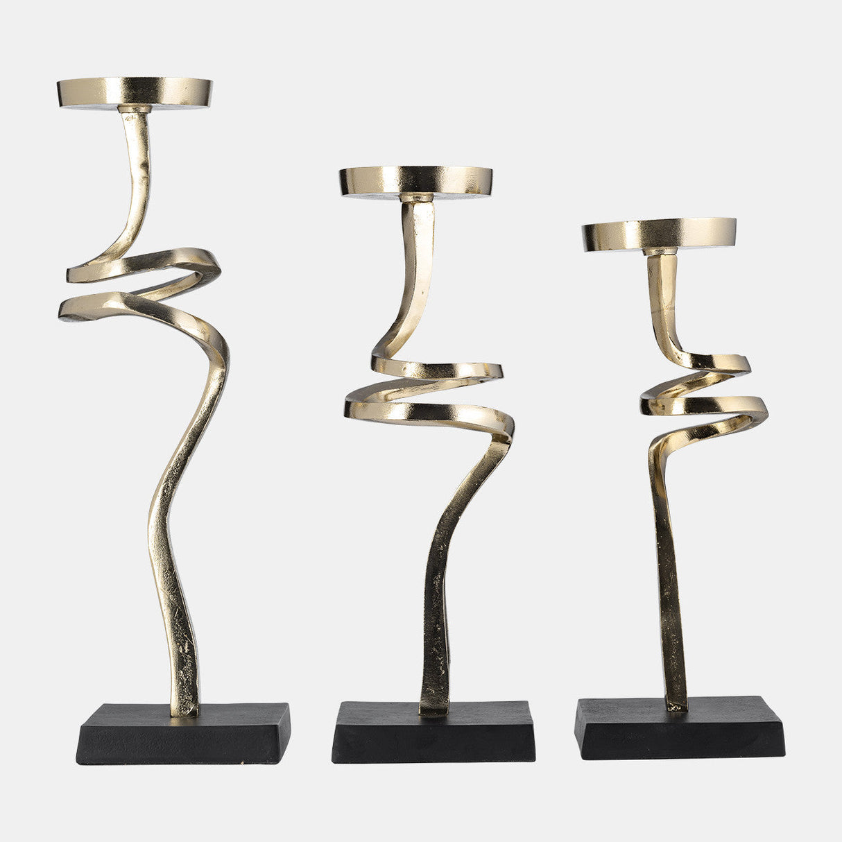 Metal,s/3 13,15,17",abstract Candle Pillar Holder,