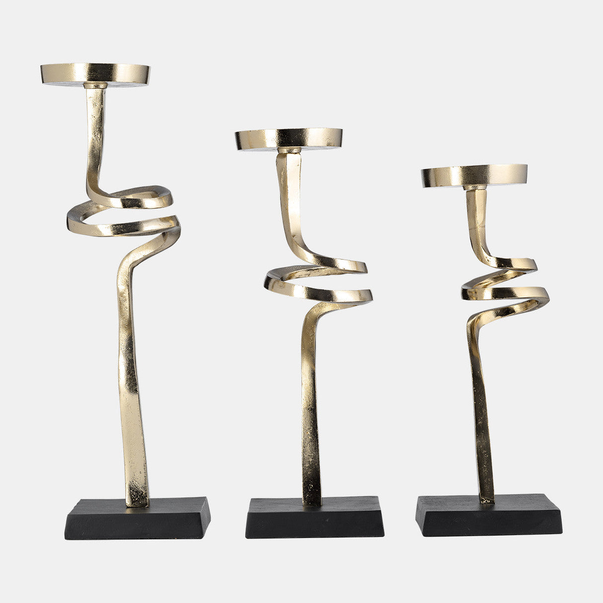 Metal,s/3 13,15,17",abstract Candle Pillar Holder,