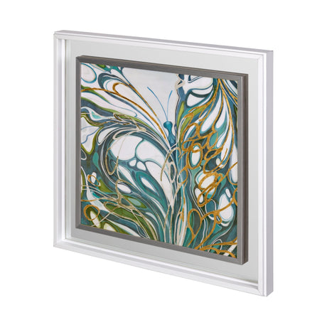 Metamorhosis I by Liz Jardine a Hand Embellished Textured Framed Art Print by Mercana at Eve Furniture