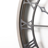 Mething Gray Large Farmhouse Wall Clock by Mercana at Eve Furniture