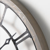 Mething Gray Large Farmhouse Wall Clock by Mercana at Eve Furniture