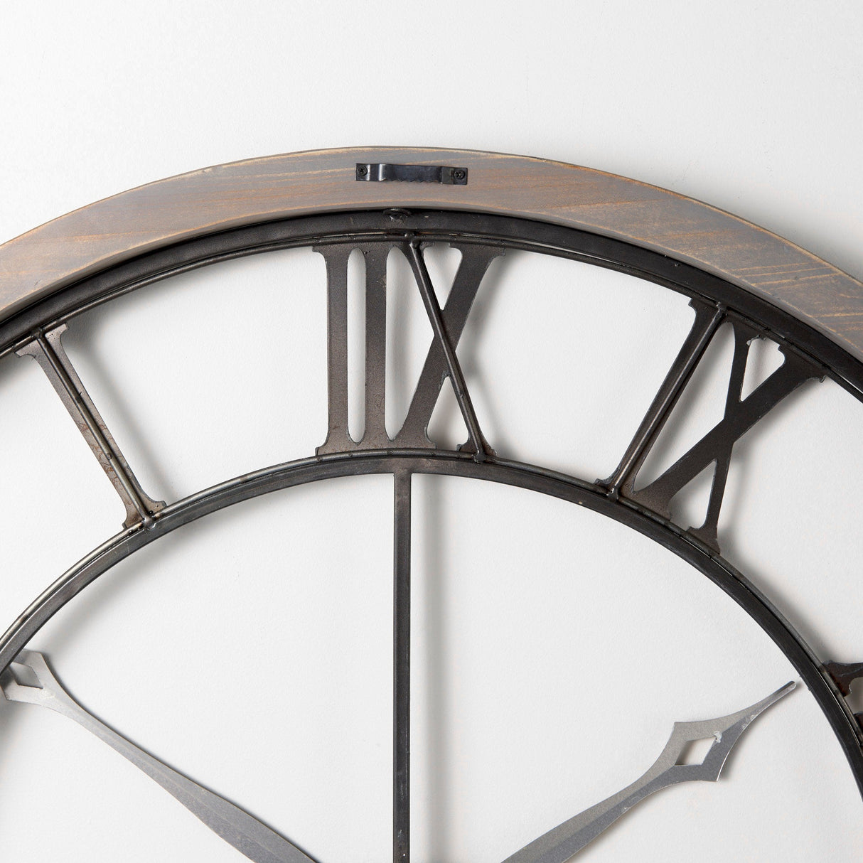 Mething Gray Large Farmhouse Wall Clock by Mercana at Eve Furniture