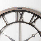 Mething Gray Large Farmhouse Wall Clock by Mercana at Eve Furniture