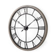 Mething Gray Large Farmhouse Wall Clock by Mercana at Eve Furniture