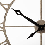 Mething Light Brown Large Farmhouse Wall Clock by Mercana at Eve Furniture