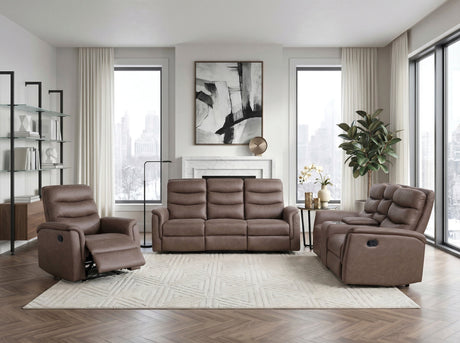 Metric Brown 2-Piece Reclining Living Room Set by Homelegance at Eve Furniture