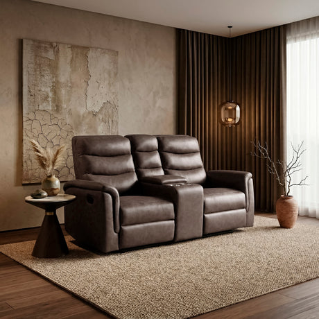 Metric Brown 2-Piece Reclining Living Room Set by Homelegance at Eve Furniture