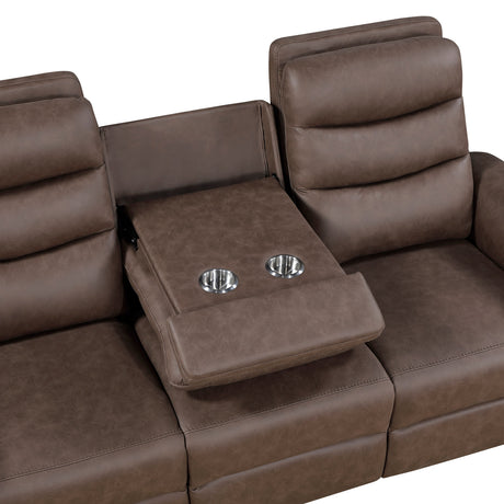 Metric Brown 2-Piece Reclining Living Room Set by Homelegance at Eve Furniture