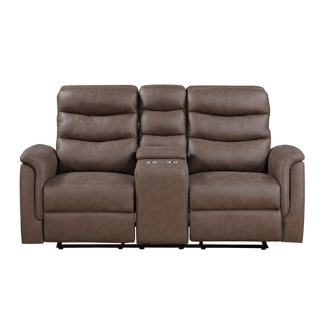 Metric Brown 2-Piece Reclining Living Room Set by Homelegance at Eve Furniture