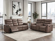 Metric Brown 2-Piece Reclining Living Room Set by Homelegance at Eve Furniture
