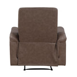 Metric Brown Reclining Chair by Homelegance at Eve Furniture