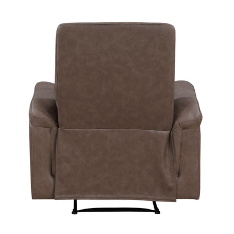 Metric Brown Reclining Chair by Homelegance at Eve Furniture