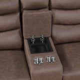 Metric Brown Reclining Living Room Set by Homelegance at Eve Furniture
