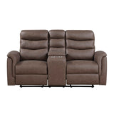 Metric Brown Reclining Living Room Set by Homelegance at Eve Furniture