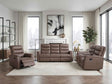 Metric Brown Reclining Living Room Set by Homelegance at Eve Furniture