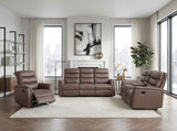 Metric Brown Reclining Living Room Set by Homelegance at Eve Furniture