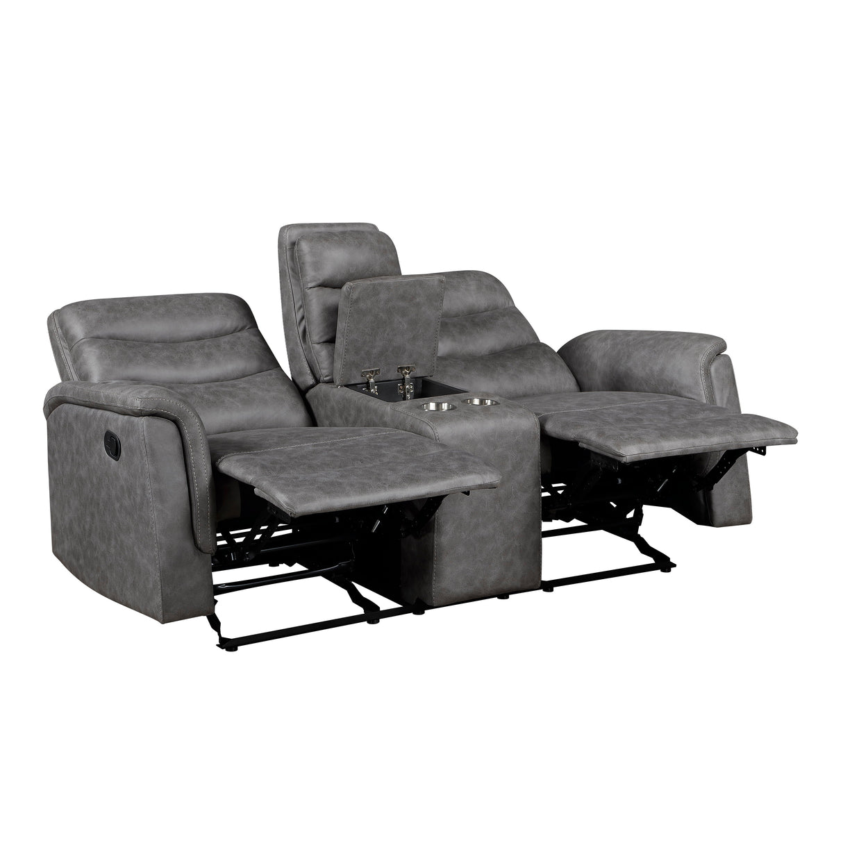 Metric Gray 2-Piece Reclining Living Room Set by Homelegance at Eve Furniture