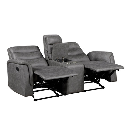 Metric Gray 2-Piece Reclining Living Room Set by Homelegance at Eve Furniture