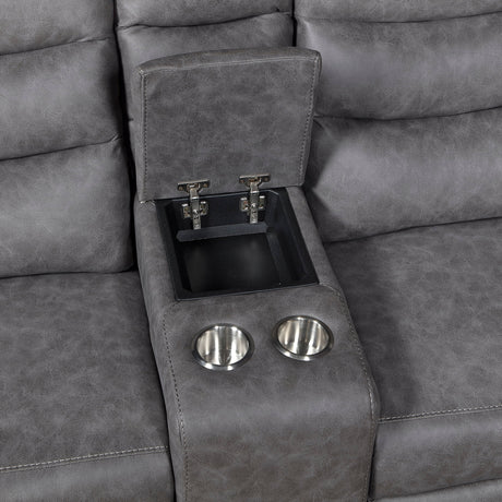 Metric Gray 2-Piece Reclining Living Room Set by Homelegance at Eve Furniture