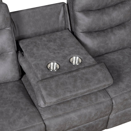 Metric Gray 2-Piece Reclining Living Room Set by Homelegance at Eve Furniture