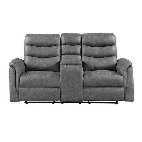 Metric Gray 2-Piece Reclining Living Room Set by Homelegance at Eve Furniture