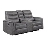 Metric Gray 2-Piece Reclining Living Room Set by Homelegance at Eve Furniture